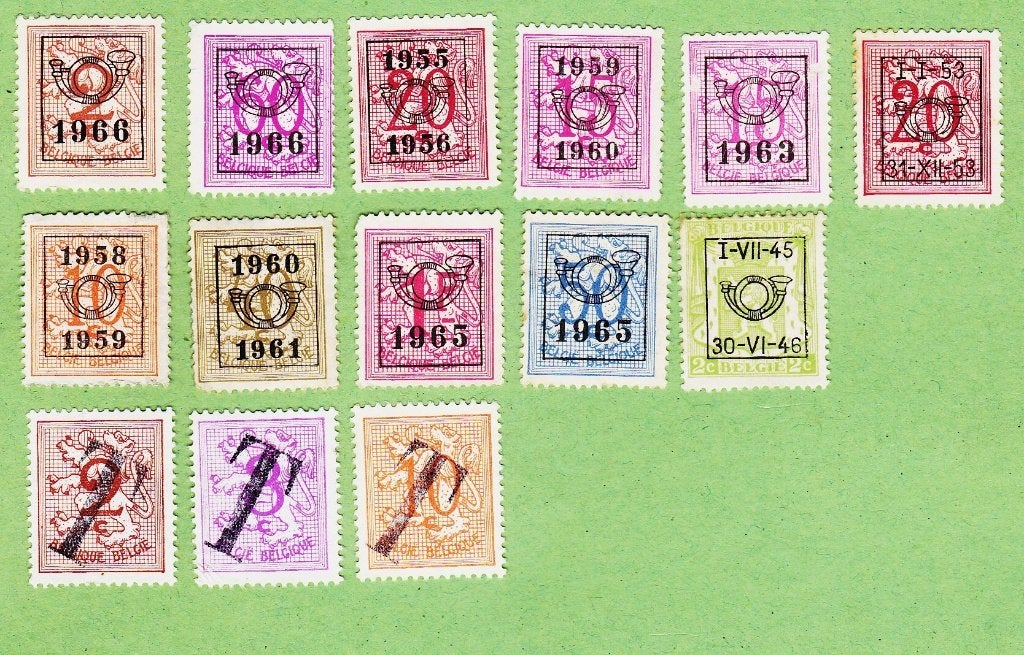 timbre de collection 5 de Belgique, Enlèvement ou Envoi, Autre, Autre