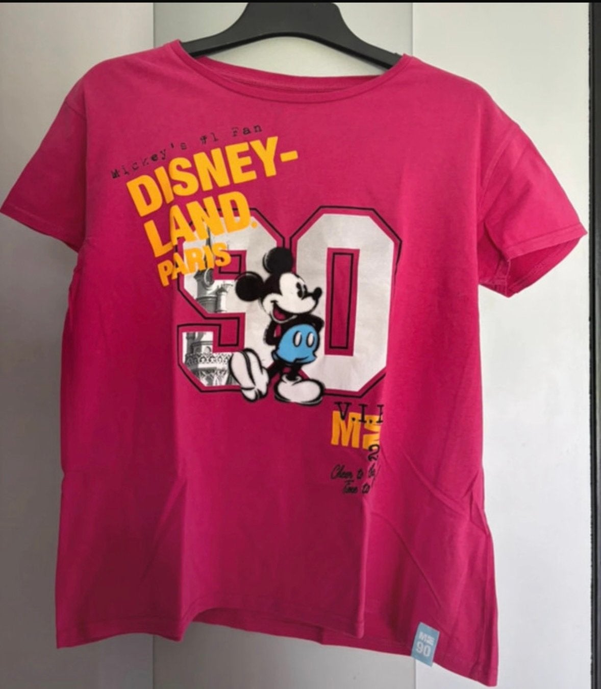 Tee-shirt Disneyland Paris Mickey, Vêtements | Femmes, Manches courtes, Taille 38/40 (M), Enlèvement ou Envoi, Rose