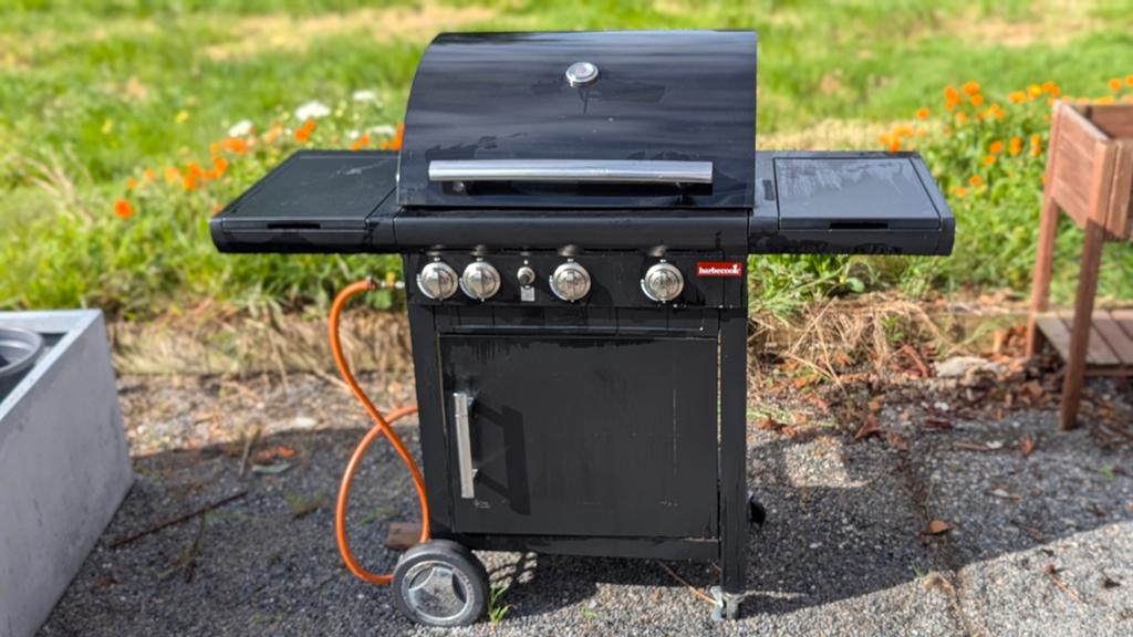 Barbecook Gasbarbecue – 3 Branders + Zijbrander, Tuin en Terras, Ophalen