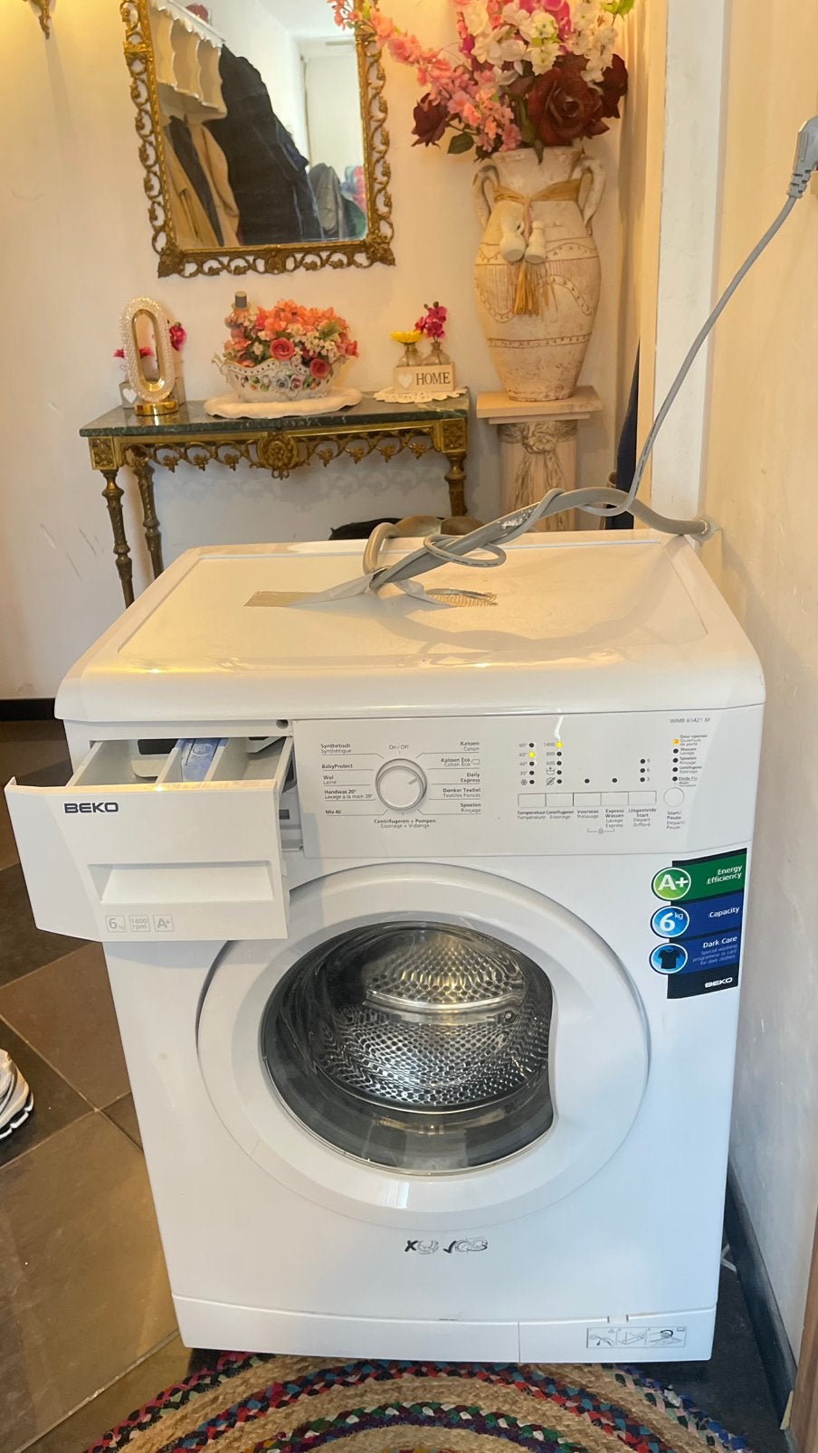 machine a laver beko 6KG A class super etat !, Electroménager, 1200 à 1600 tours, Enlèvement ou Envoi, 85 à 90 cm, 4 à 6 kg