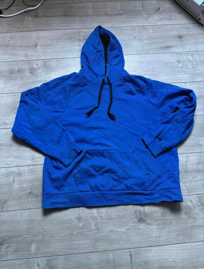 Russell Premium fleece Blauwe hoodie, Ophalen of Verzenden, Zo goed als nieuw, Maat 56/58 (XL), Blauw