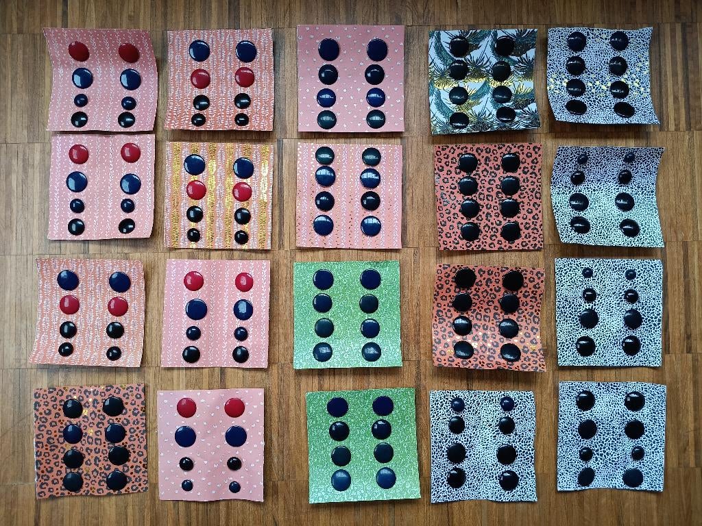 Partij vintage oorclips, Bijoux, Sacs & Beauté, Boucles d'oreilles, Puces ou Clous, Enlèvement ou Envoi, Autres couleurs, Comme neuf