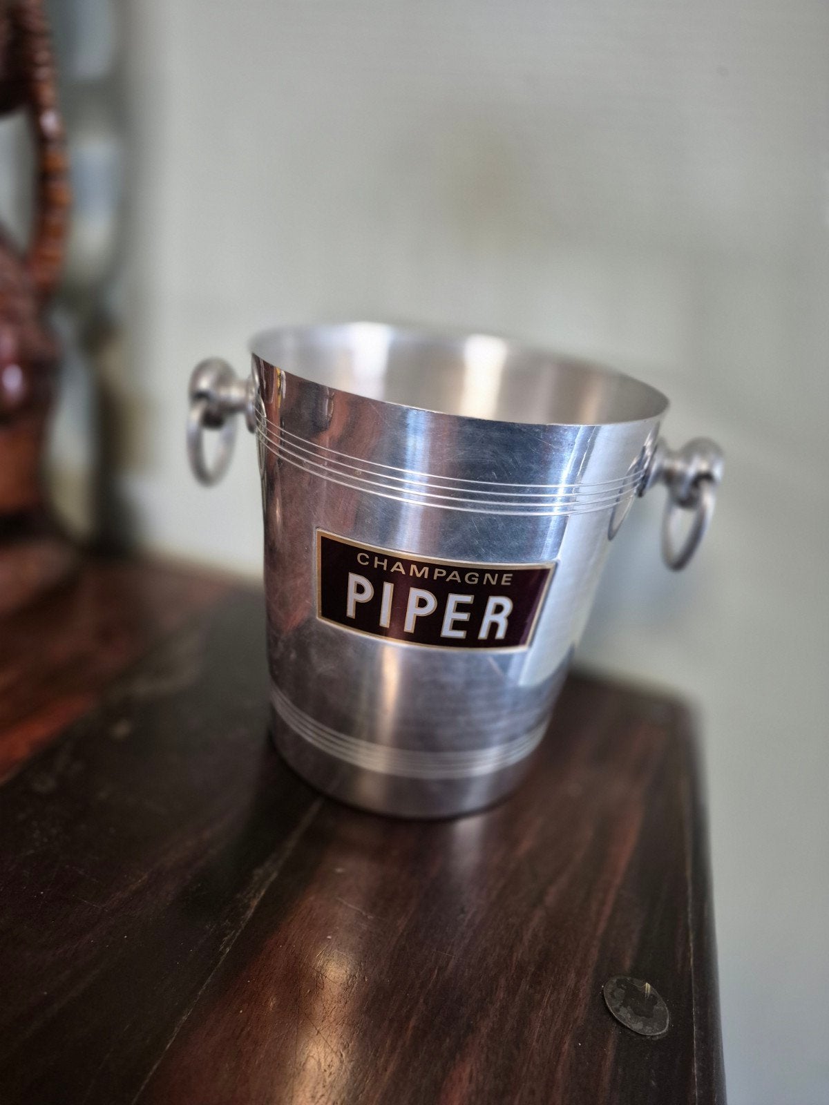 mooie zilvere Champagne-emmer van piper uit 1970, Ophalen of Verzenden