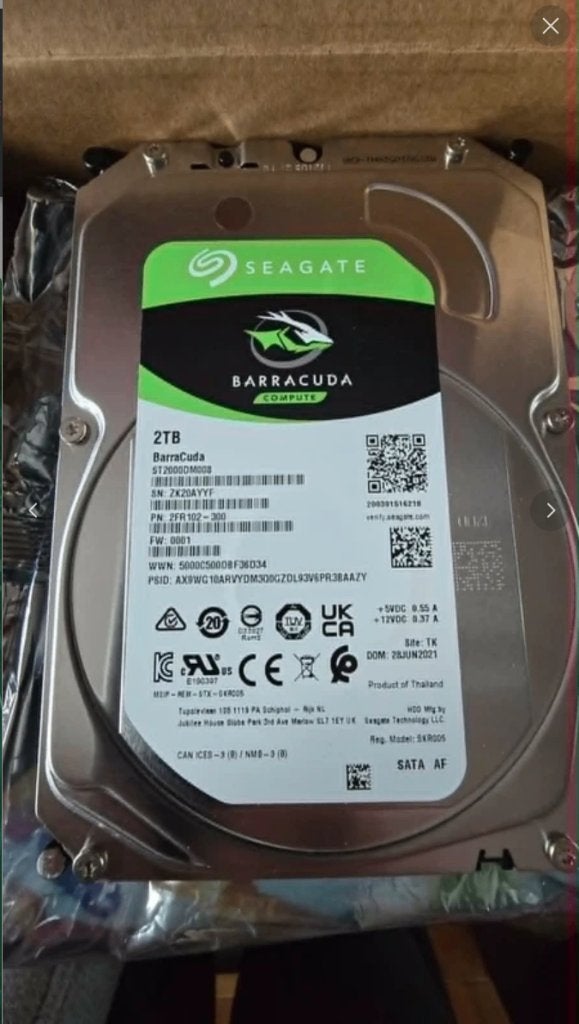Disques Dur Seagate Barracuda 7200Rpm 2To, Intern, Gebruikt, Ophalen of Verzenden, Desktop