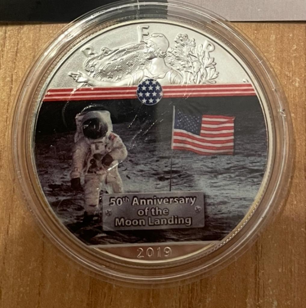 1 oz silver eagle  qualite bu certifica, Ophalen, Zilver