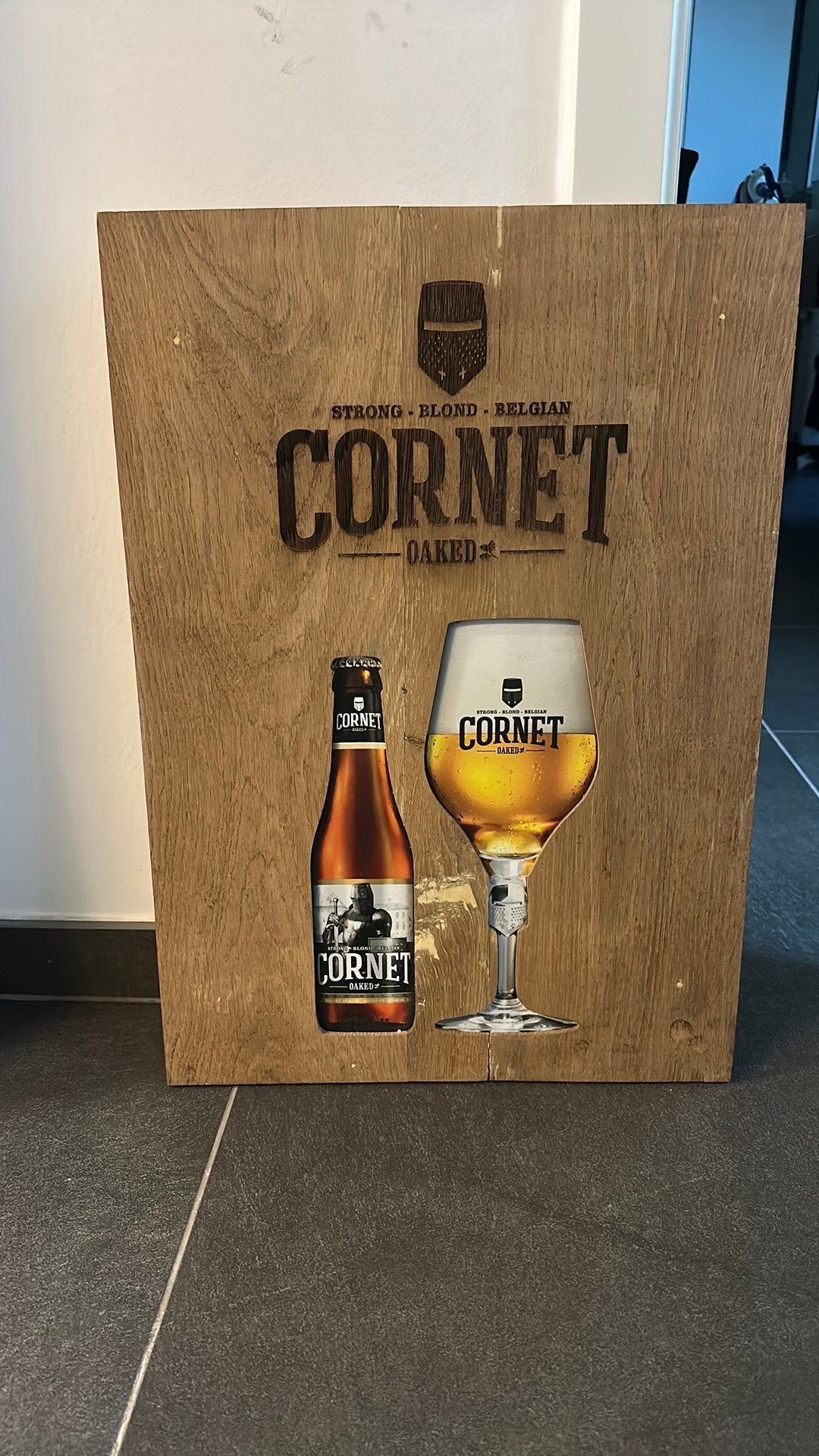 Cornet reclamebord, Verzamelen, Ophalen of Verzenden, Zo goed als nieuw, Reclamebord