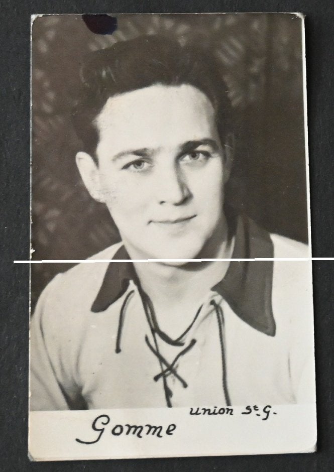 Union St Gillis Spelersfoto ' 40 / Albert Gomme, Verzamelen, Verzenden, Gebruikt, Poster, Plaatje of Sticker