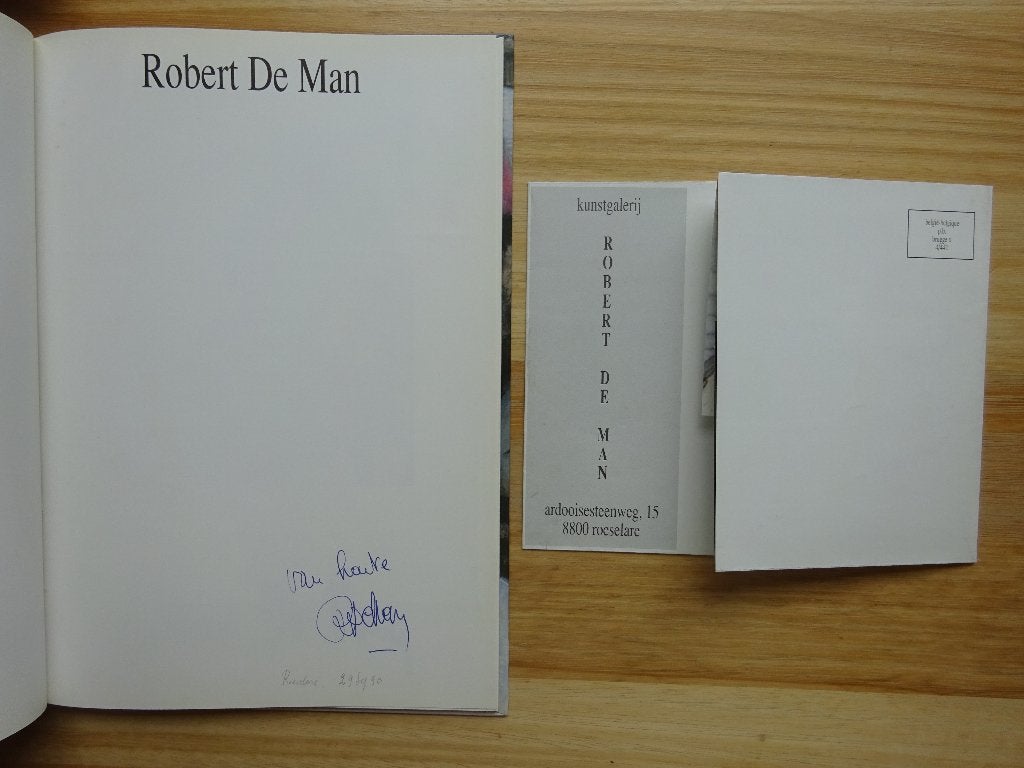 Robert De Man, monografie, signed 1990 Roeselare, Boeken, Ophalen of Verzenden, Zo goed als nieuw, Schilder- en Tekenkunst