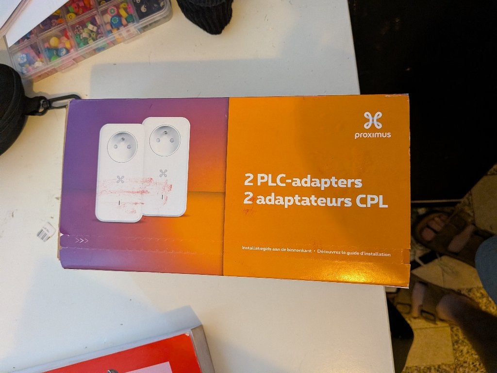 Powerline PLC Adapters - Proximus - NIEUWSTAAT, Informatique & Logiciels, Adaptateurs powerline, Neuf, Enlèvement