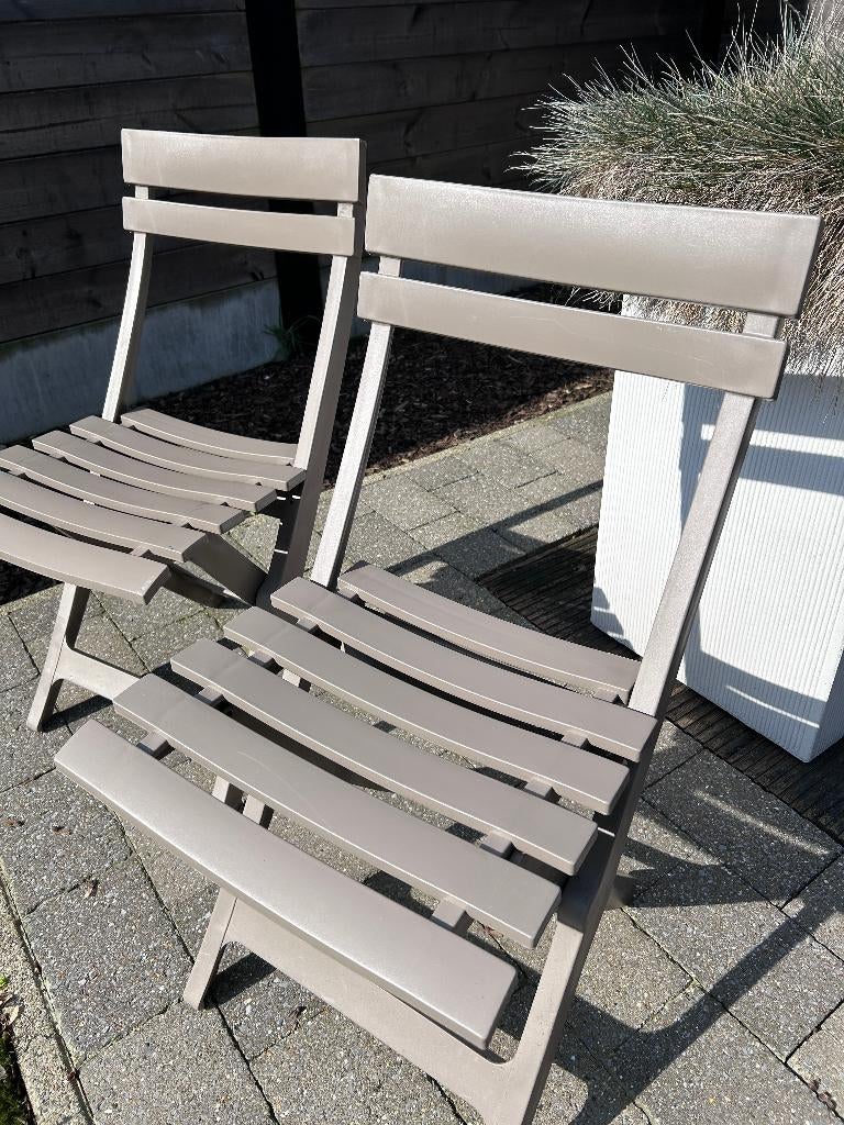 Grosfillex klapstoelen tuin – set van 2 – inklapbaar, Ophalen, Kunststof, Inklapbaar, Grosfillex