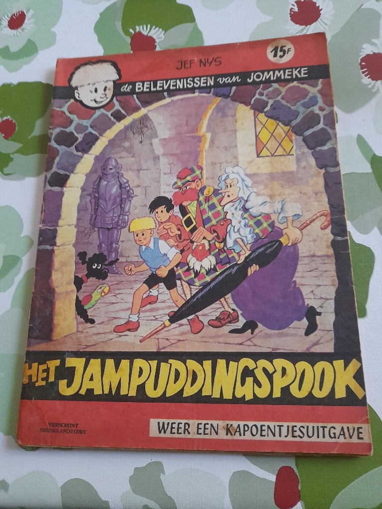 Jommeke nr 13 "Het Jampuddingspook"eerste druk 1963, Boeken, Ophalen of Verzenden, Gelezen