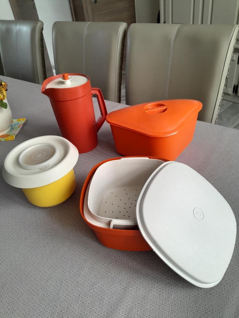 Lot Tupperware Vintage ( Pichet, Bol, Rice cooker, Boite ), Enlèvement ou Envoi