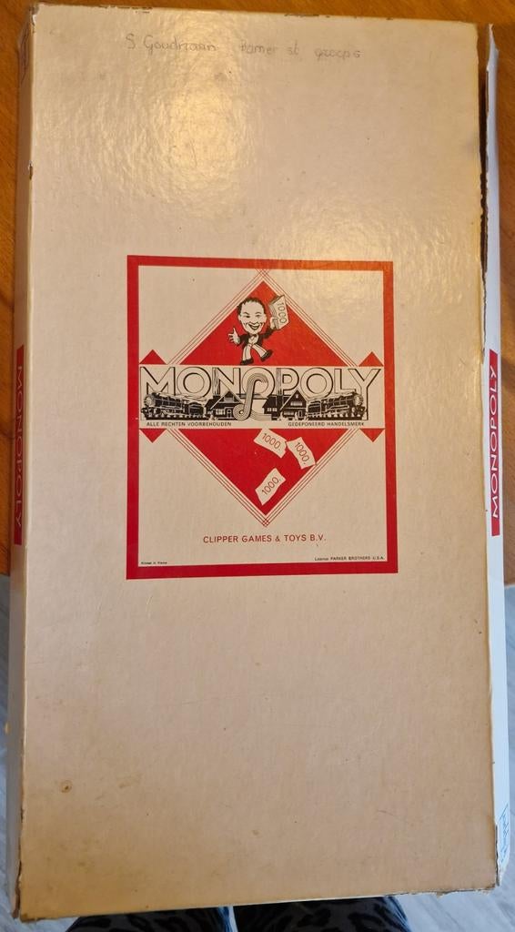 Vintage Monopoly Nederlandse Versie, Hobby & Loisirs créatifs, Enlèvement ou Envoi