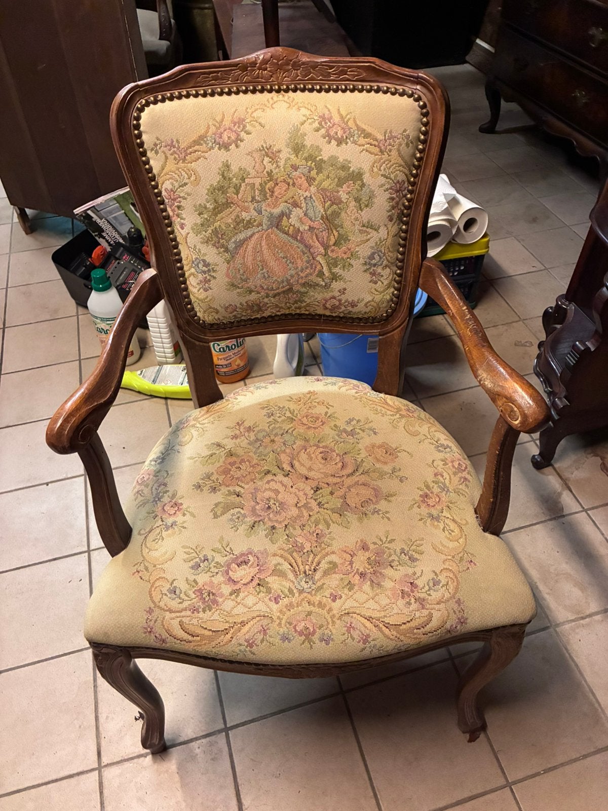 Fauteuil ancien, Huis en Inrichting, Ophalen