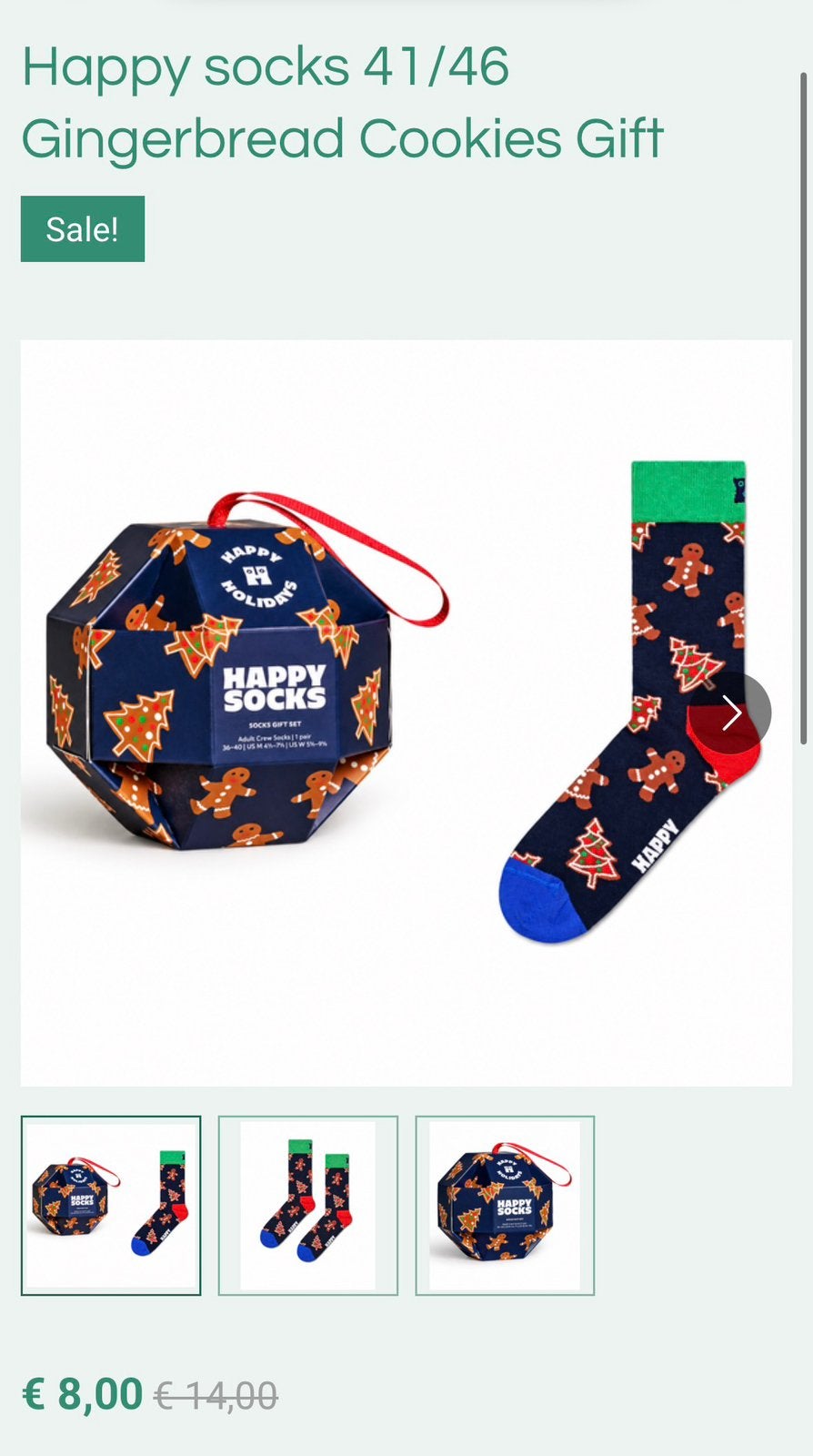 Happy socks kerst, Kleding | Heren, Ophalen, Nieuw