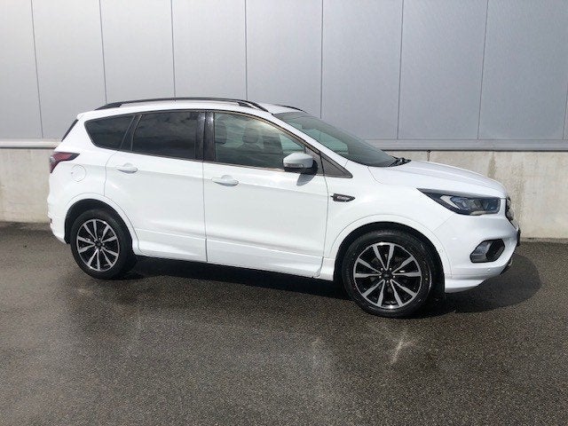 Ford Kuga ST-Line 1.5 Ecoboost (bj 2018), Auto's, Leder en Stof, Wit, Kuga, 150 pk
