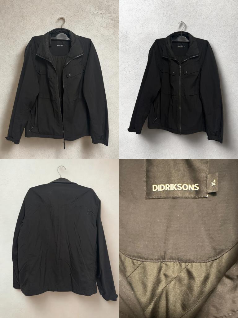 Didriksons callum usx jkt, Zwart, Ophalen of Verzenden, Zo goed als nieuw, Maat 56/58 (XL)