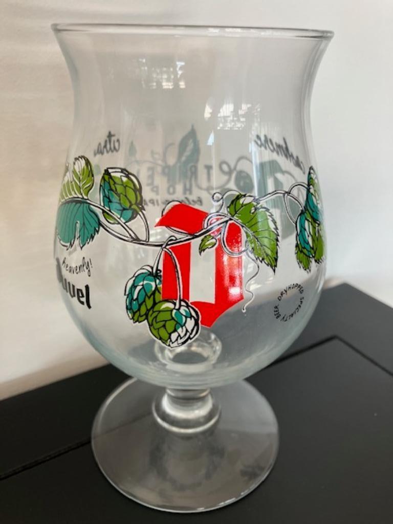 Duvel glas Tripel Hop Cashmere Citra uit 2022, Verzamelen, Ophalen, Zo goed als nieuw, Glas of Glazen, Duvel