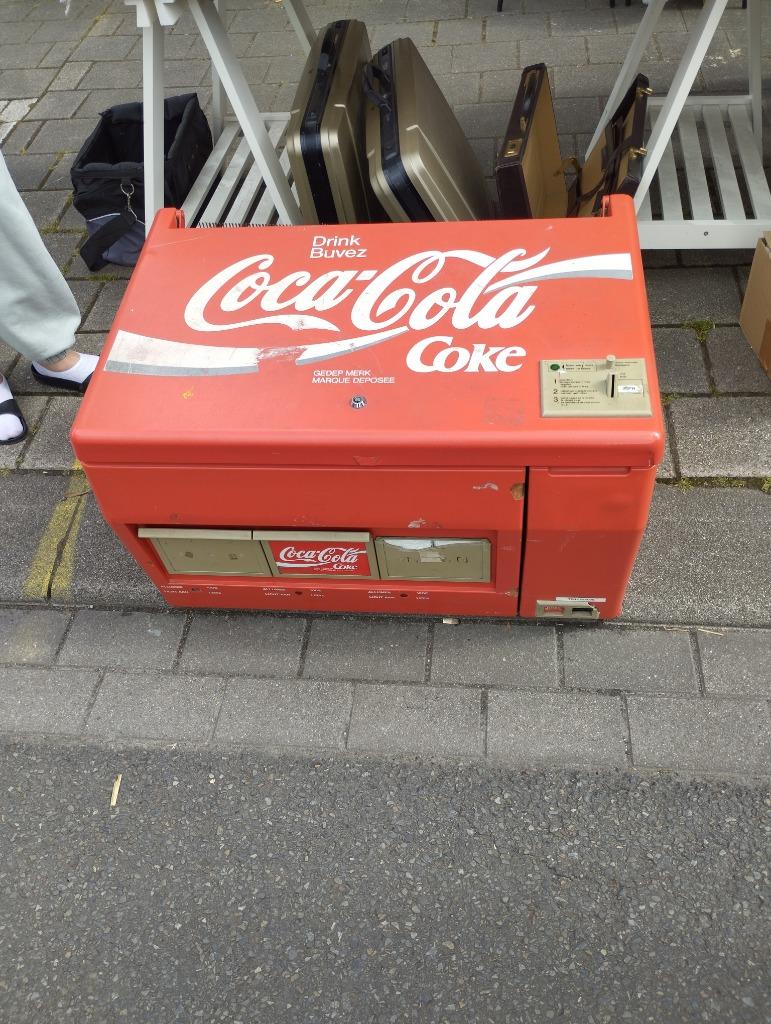 VINTAGE COCA-COLA blikkenautomaat, Collections, Marques & Objets publicitaires, Utilisé, Ustensile, Enlèvement