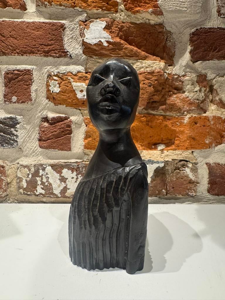 Afrikaans Ebbenhouten beeldje, Antiek en Kunst, Ophalen of Verzenden
