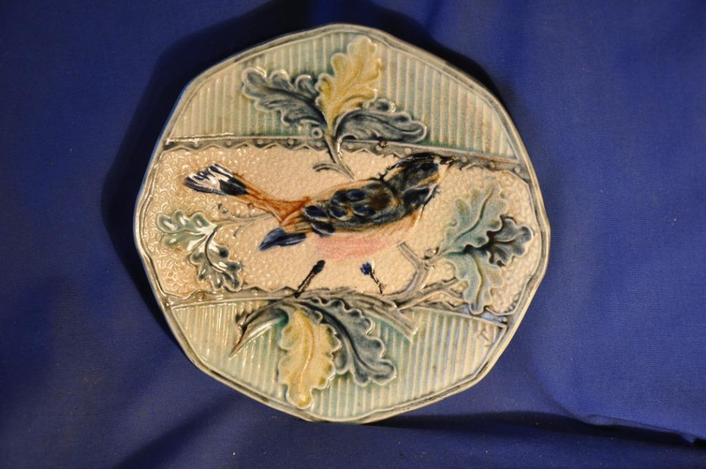 assiette barbotine wasmuel a l'oiseau, Enlèvement ou Envoi