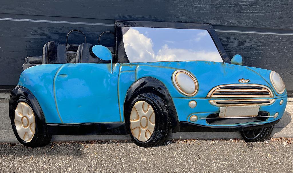 Wanddecoratie auto - metaal Mini Cooper, Enlèvement, Comme neuf