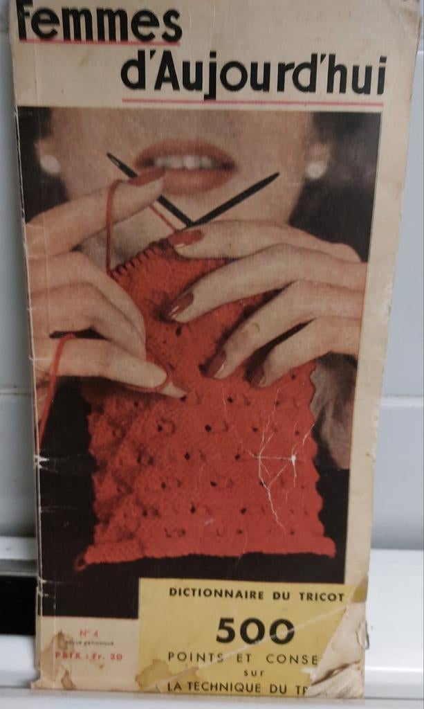 MON TRICOT N 4 - 500 POINTS ET CONSEILS SUR LA TECHNIQUE DU, Livres, Enlèvement ou Envoi, Utilisé