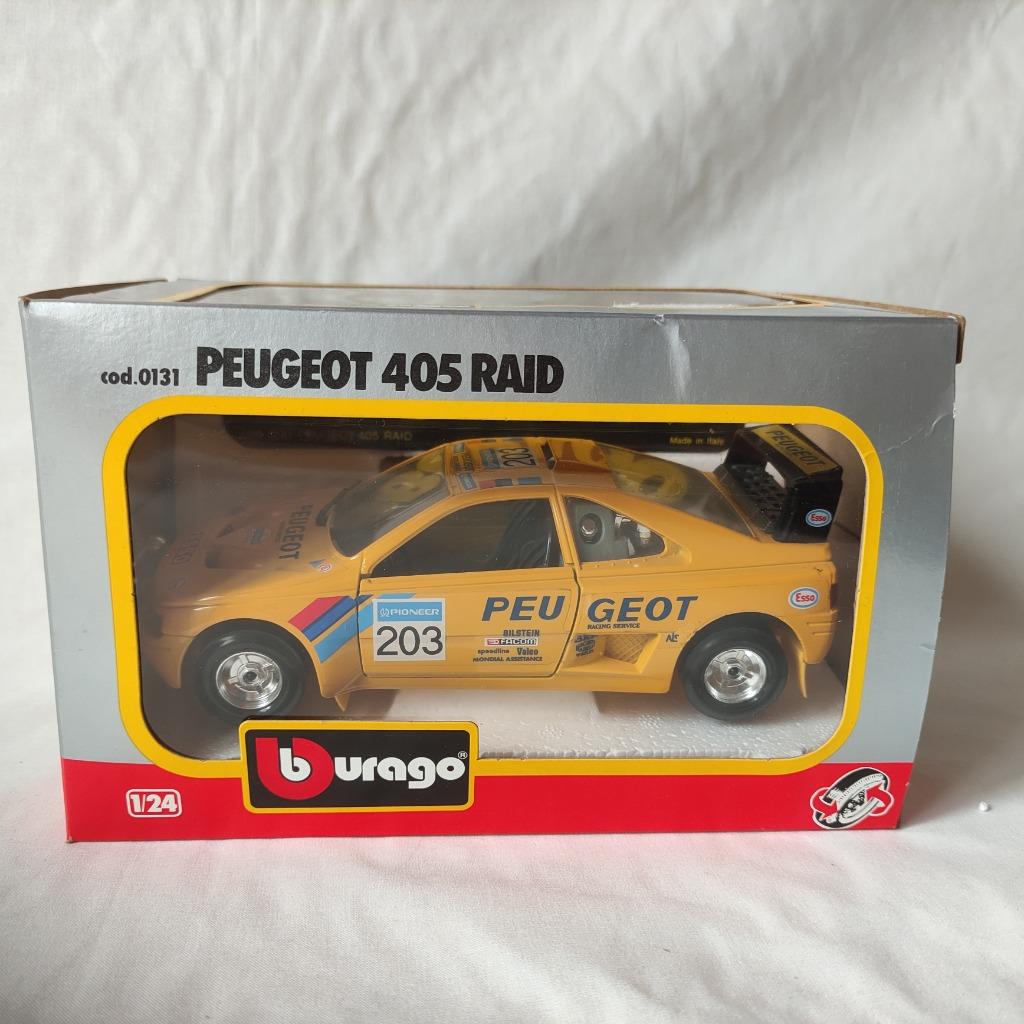 Burago Peugeot 405 Raid, Hobby en Vrije tijd, Ophalen of Verzenden, Zo goed als nieuw, Auto, Burago