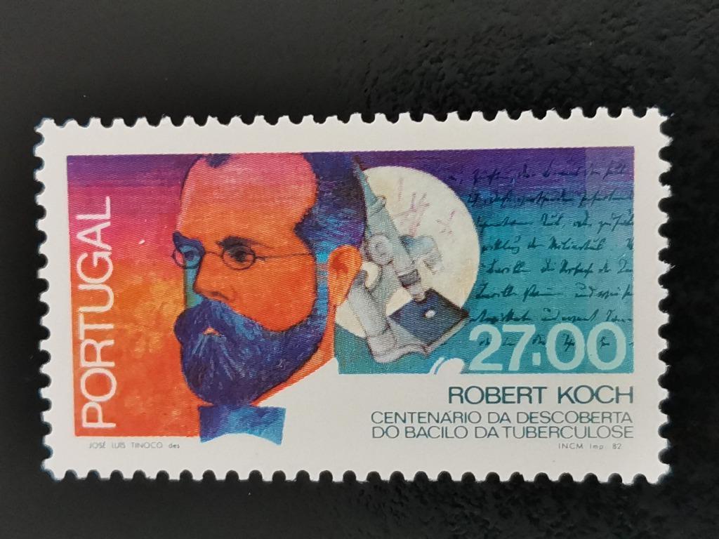 Portugal 1982 - Robert Koch, découvreur de la tuberculose **, Enlèvement ou Envoi, Portugal, Non oblitéré