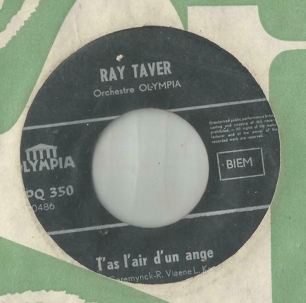 Ray Taver – T’as l’air d’un ange / Qui me dira -  Single, Ophalen of Verzenden, Gebruikt, Pop