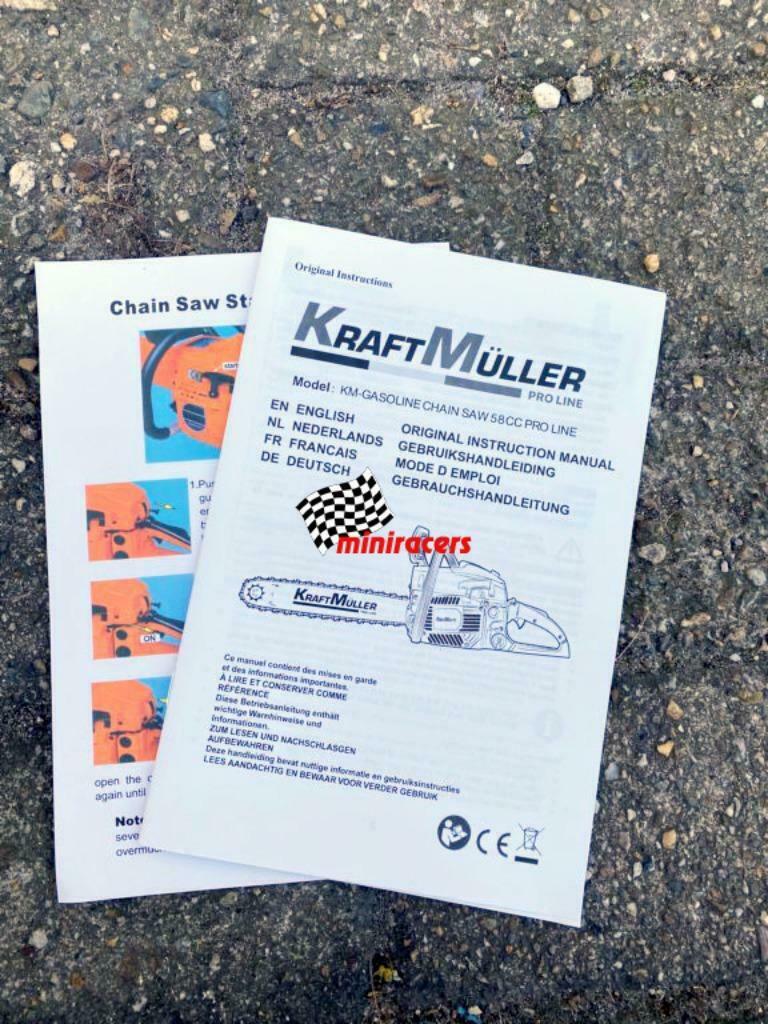 kettingzaag kraftmuller pro-line 58cc met 50 cm zaagblad, Enlèvement ou Envoi, Neuf