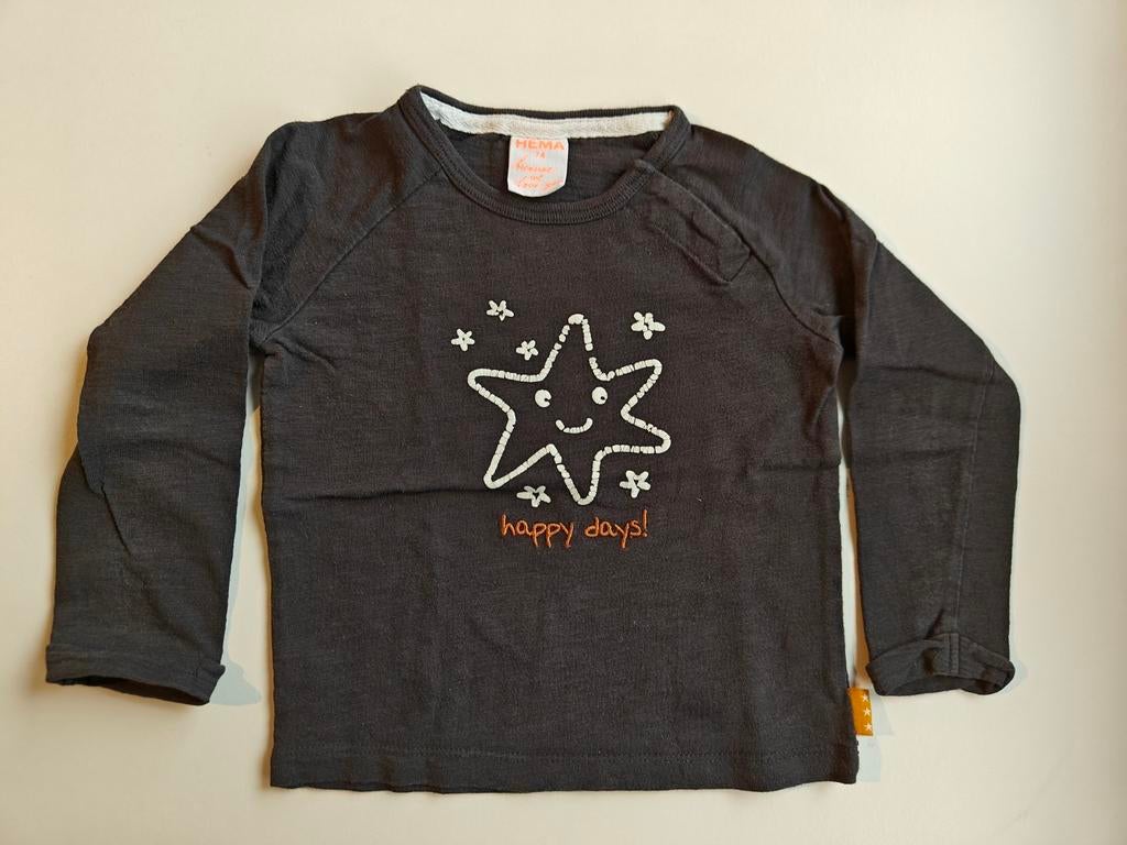 T-shirt lange mouwen maatje 74., Ophalen of Verzenden, Zo goed als nieuw, Hema, Jongetje