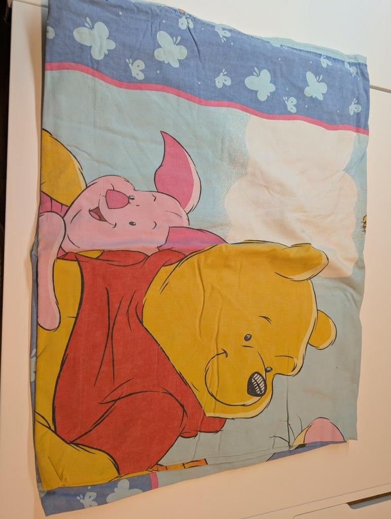 Winnie the Pooh katoenen dekbedovertrek, Ophalen of Verzenden, Eenpersoons, Blauw, Dekbedovertrek