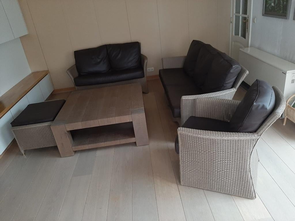 Set zetels (Vincent Sheppard) met salontafel, Huis en Inrichting, Ophalen, Overige materialen, Gebruikt, Landelijk