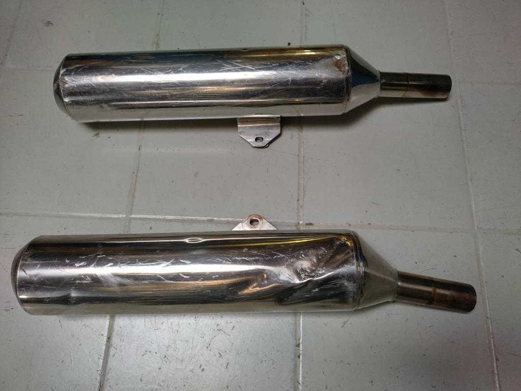 uitlaat dempers set voor ombouwproject, Motoren, Ophalen of Verzenden, Gebruikt