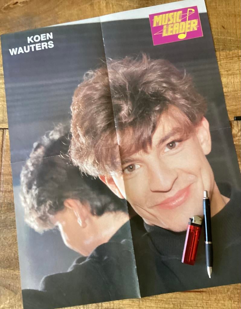 XL poster KOEN WAUTERS 🕵🏼‍♂️🎸🎶, Rectangulaire vertical, Comme neuf, Musique, Affiche ou Poster pour porte ou plus grand
