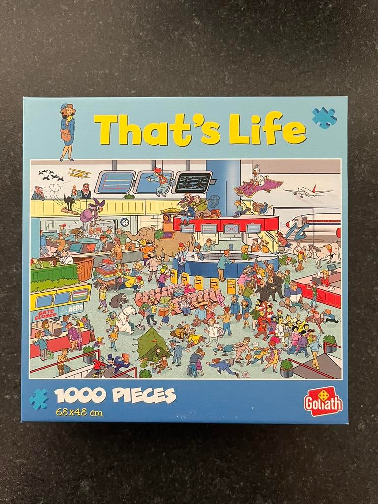 Goliath - That’s Life puzzel - luchthaven - 1000 stuks, Enlèvement ou Envoi, 500 à 1500 pièces, Neuf, Puzzle