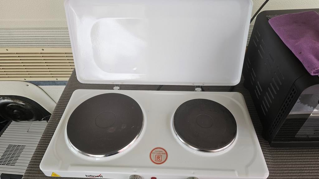 Double taque de cuisson,avec couvercle., Ophalen, Zo goed als nieuw