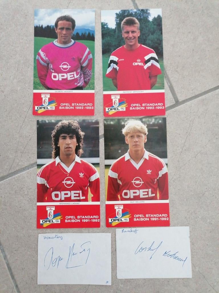 Standard de Liège, Bodart, Vervoort, Hellers, Lashaf, Enlèvement ou Envoi, Comme neuf