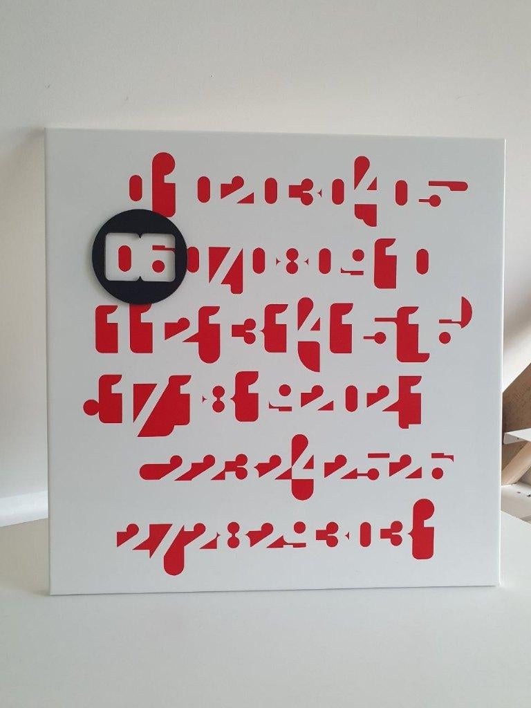 Calendrier magnétique avec design graphique, Enlèvement, Neuf