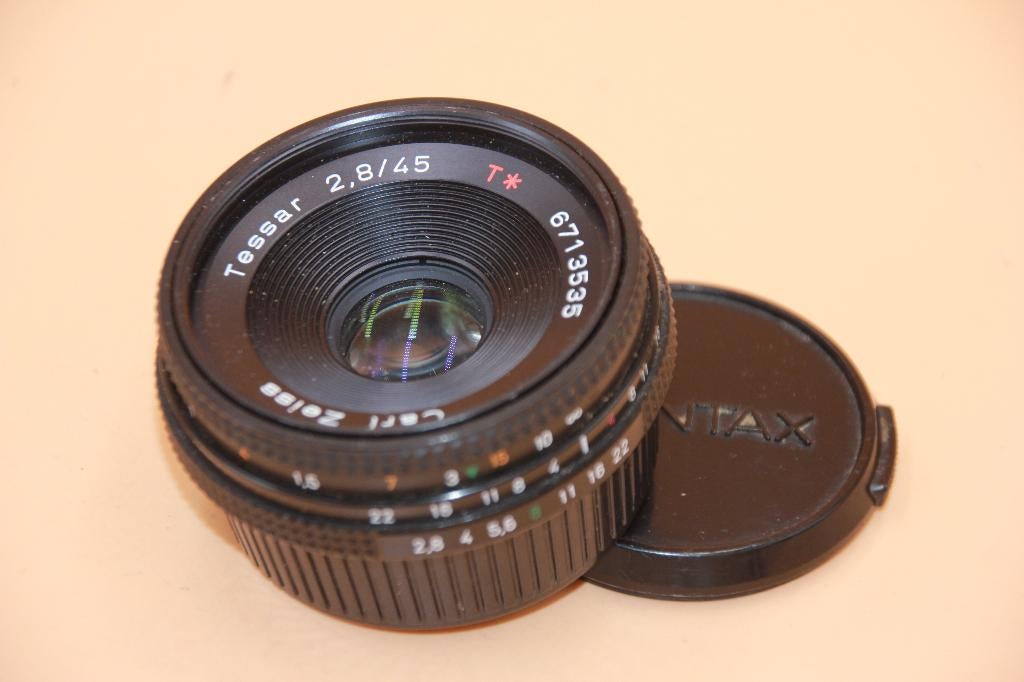 CONTAX SLR : TESSAR 45/2.8 PANCAKE, Enlèvement ou Envoi, Utilisé, Reflex miroir