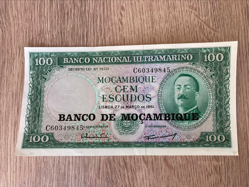 Mozambique 100 Escudos 1961, Ophalen of Verzenden
