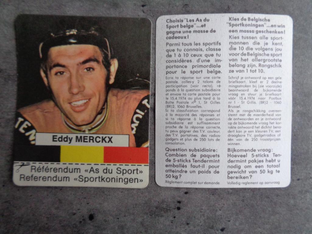 Autocollant imprimé MERCKX EDDY SPORTKONINGEN SERIES best wh, Envoi, Neuf, Autocollant