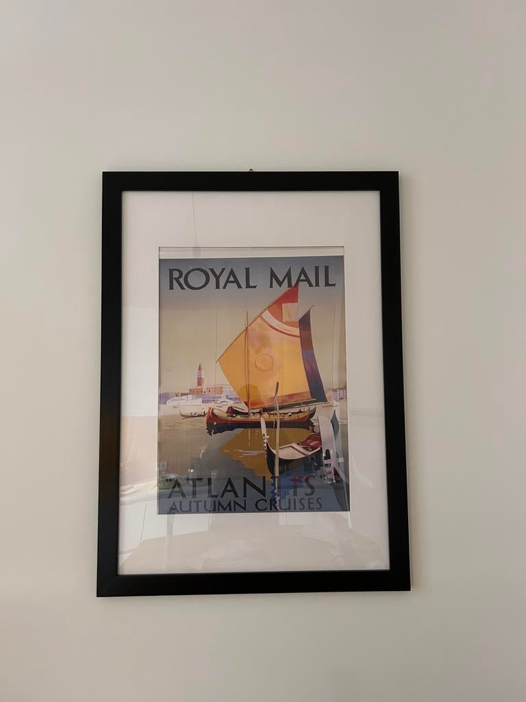 Poster encadré 78x108, Maison & Meubles, Enlèvement, Comme neuf