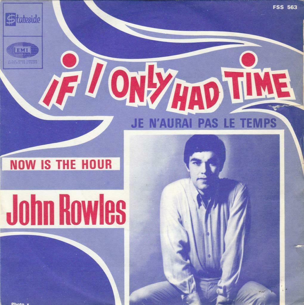 45T: John Rowles: If I only had time : Pop, Verzenden, Overige formaten
