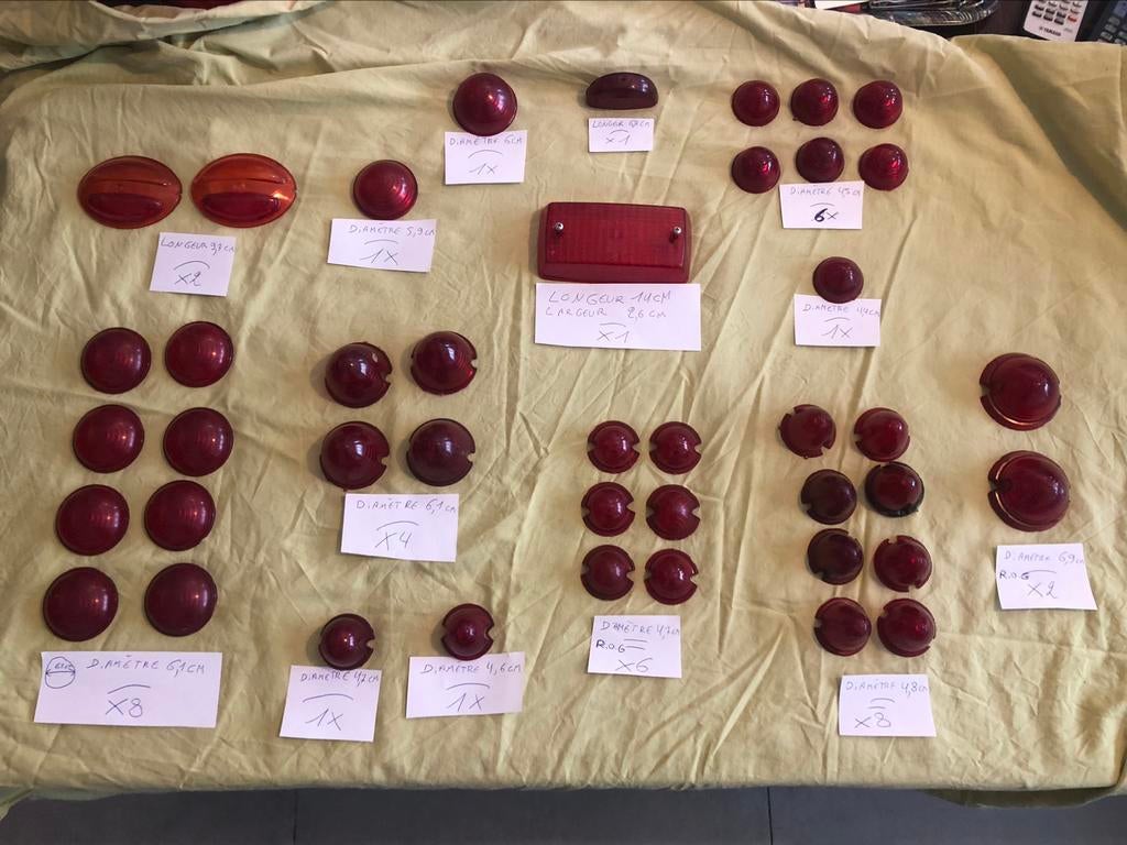 lot de cabochons rouge pour ancêtre oldtimer ancienne, Neuf, BMW