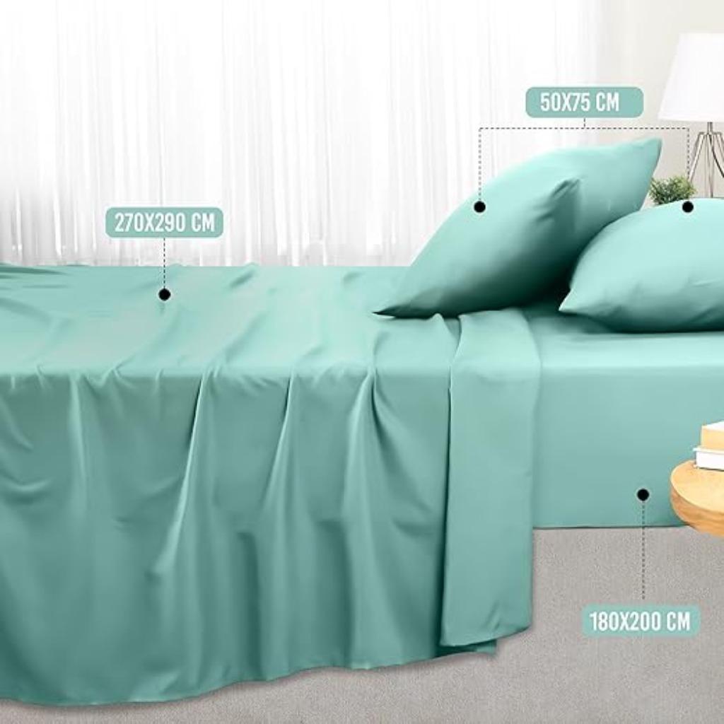 Utopia Bedding | Beddengoed | bedlaken | 180 x 200, -, Utopia bedding, Verzenden, Blauw