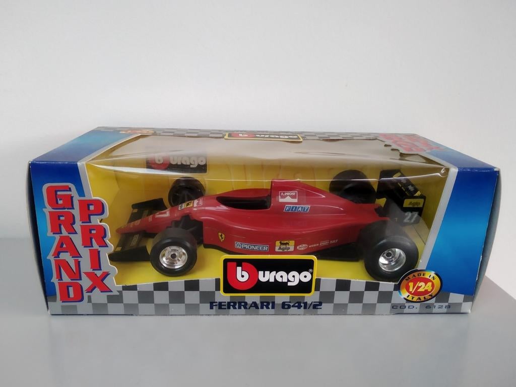 Bburago Ferrari 641/2 Prost #27 1/24, Enlèvement ou Envoi, Comme neuf, Voiture, Burago