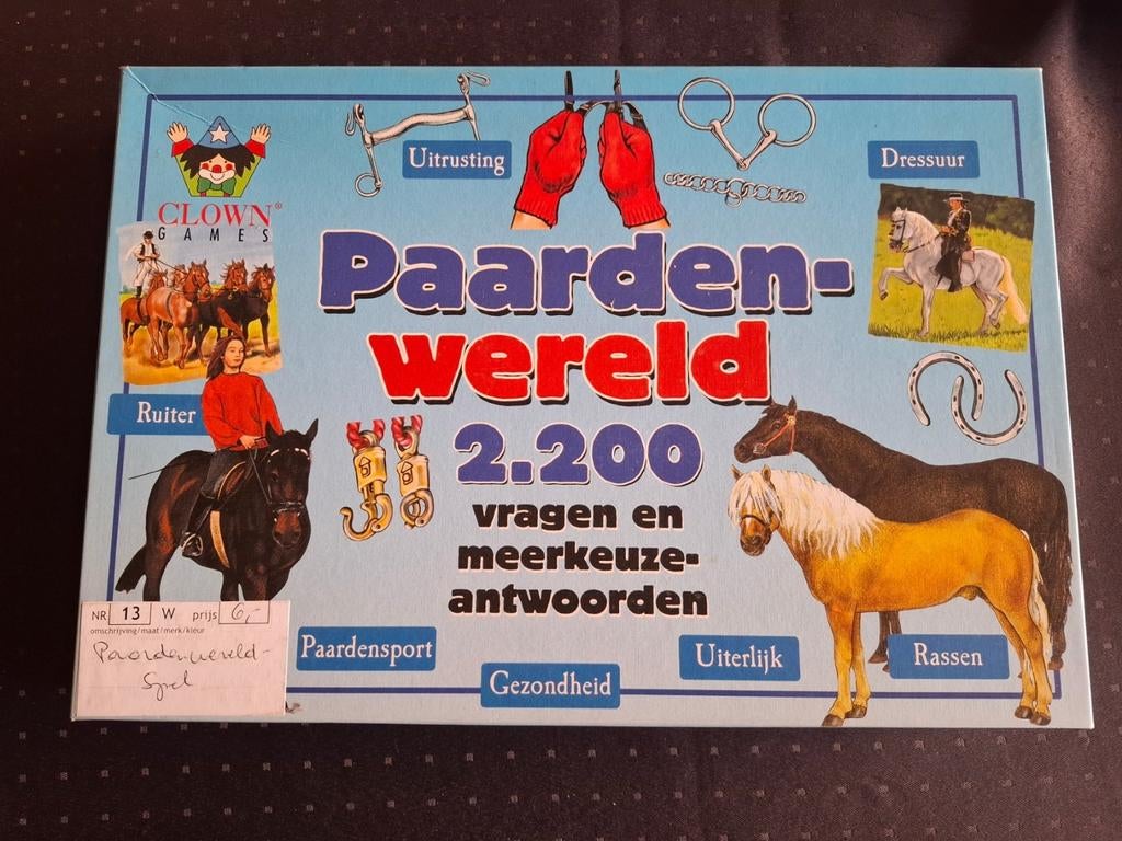 Paardenwereld quiz spel, Ophalen, Zo goed als nieuw, Clown games