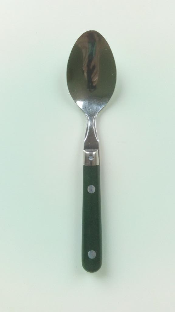 Koffielepels Stainless groen nieuw, Ophalen of Verzenden, Nieuw, Overige materialen